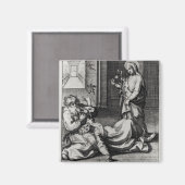 St. Catherine Exorcizing a Demon van een vrouw Magneet (Voorkant / Achterkant)