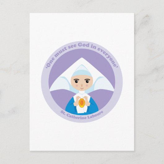 St. Catherine Laboure Briefkaart (Voorkant)