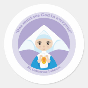 St. Catherine Laboure Ronde Sticker