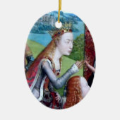 St. Catherine of Alexandria (detail; M 070) Keramisch Ornament (Voorkant)