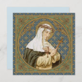 St. Catherine of Siena (BK 19) Blank Wenskaart (Voorkant / Achterkant)