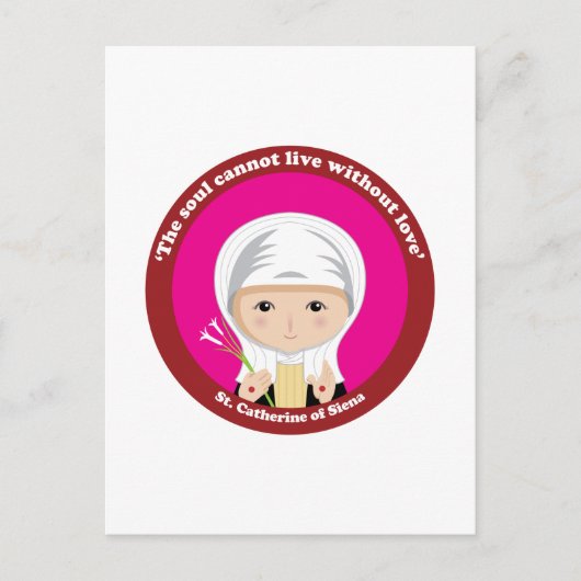 St. Catherine of Siena Briefkaart (Voorkant)