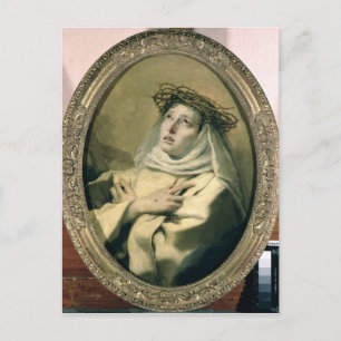 St. Catherine of Siena, c.1746 Briefkaart