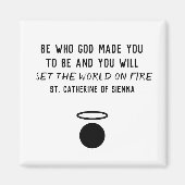 St. Catherine of Sienna Quote Magnet Magneet (Voorkant)