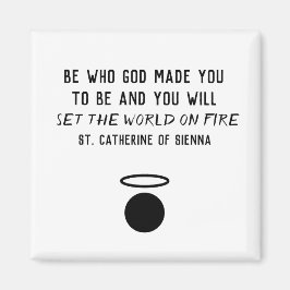 St. Catherine of Sienna Quote Magnet Magneet