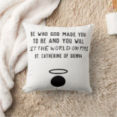 St. Catherine of Sienna Quote Sierkussen (Deken)