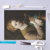 St. Catherine Reading door Correggio Tissuepapier (Craft)