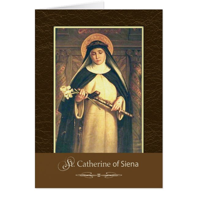St. Catherine van Siena Pray voor ons (Voorkant)