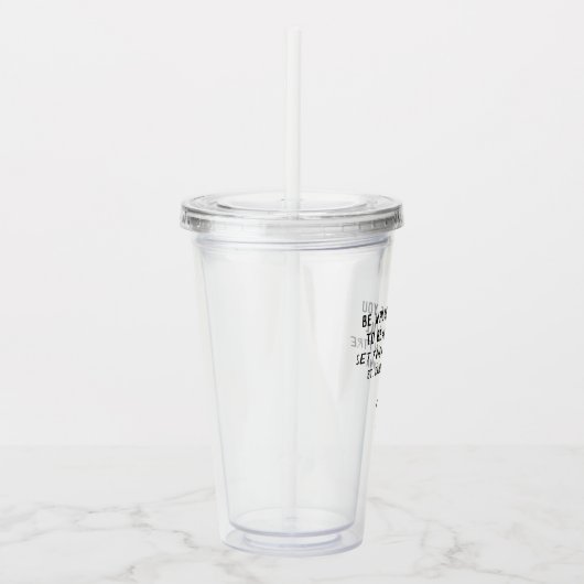 St. Catherine van Sienna Quote Tumbler Acryl Drinkbeker (Rechts)