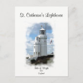St. Catherine's vuurtoren Briefkaart (Voorkant)