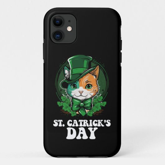 St Catricks Day Kat Liefhebbers St Patrick's Day Case-Mate iPhone Case (Achterkant)