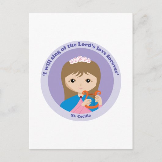 St. Cecilia Briefkaart (Voorkant)