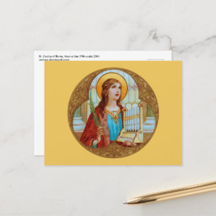 St. Cecilia de Rome (BK 003) Carte postale horizon