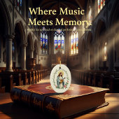 St Cecilia God's Peace and Blessings Scripture Keramisch Ornament