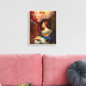 St. Cecilia met Engelenmuzikant Canvas Afdruk (Insitu (Woonkamer))