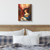 St. Cecilia met Engelenmuzikant Canvas Afdruk (Insitu (Slaapkamer))