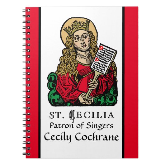 St. Cecilia met Hymn Board (Neurenberg) Notitieboek (Voorkant)
