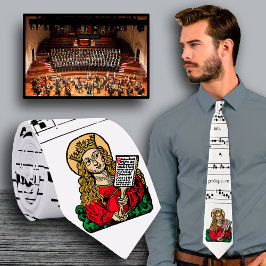 St. Cecilia met Hymn Board (Neurenberg) Stropdas