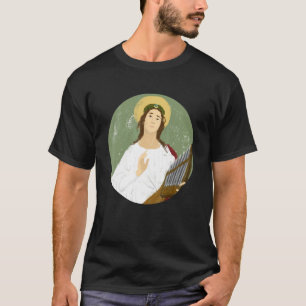 St. Cecilia Patron Saint Musicians katholieke Musi T-shirt