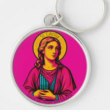 St Cecilia Pop Art Sleutelhanger