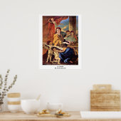 St. Cecilia van Nicolas Poussin Poster (Keuken)