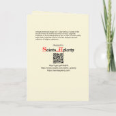 St. César de Bus (SLE 001) Carte de vœux vierge (Dos)