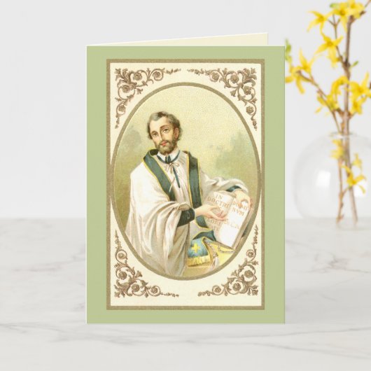 St. César de Bus (SLE 001) Carte de vœux vierge (Fleur jaune)