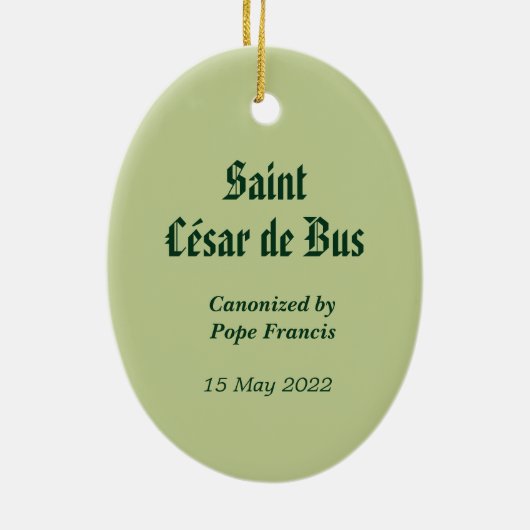 St. César de Bus (SLE 001) Ornement en céramique (Dos)