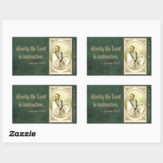 St. César de Bus (SLE 001) Rechthoekige Sticker (Vel)