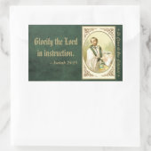 St. César de Bus (SLE 001) Rechthoekige Sticker (Tas)