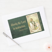 St. César de Bus (SLE 001) Rechthoekige Sticker (Envelop)