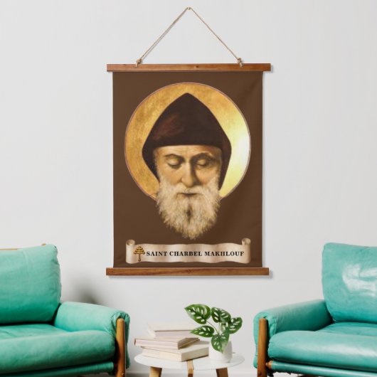 St. Charbel Makhlouf Bois Taché Tapisserie (Salon)