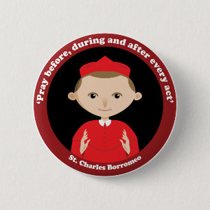 St. Charles Borromeo Ronde Button 5,7 Cm