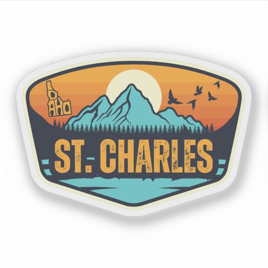 St. Charles, Idaho Sticker (Voorkant)
