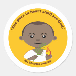 St. Charles Lwanga Ronde Sticker