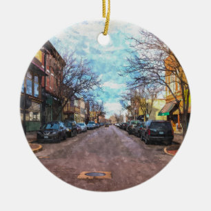 St Charles Main St Painterly Keramisch Ornament