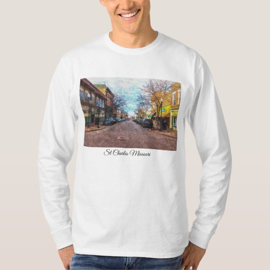 St Charles Main St Painterly T-shirt (Voorkant)