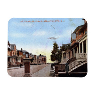 St. Charles Pl., Atlantic City 1909  Magneet