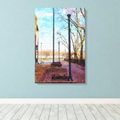 St Charles Walkway Painterly Canvas Afdruk (Insitu (Houten vloer))