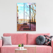 St Charles Walkway Painterly Canvas Afdruk (Insitu (Woonkamer))