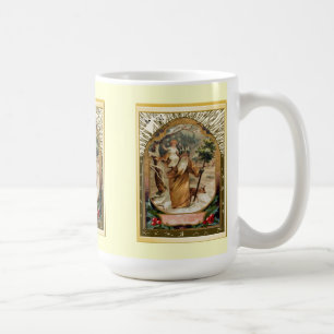 St Christopher draagt het kind Jezus Koffiemok