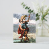 ST. CHRISTOPHER, PATRON SAINT OF TRAVELERS, BRIEFKAART (Staand voorkant)