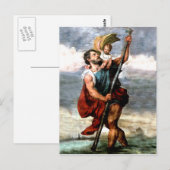 ST. CHRISTOPHER, PATRON SAINT OF TRAVELERS, BRIEFKAART (Voorkant / Achterkant)