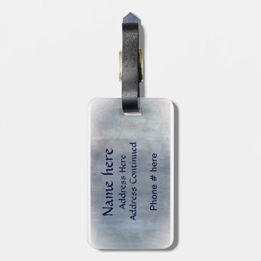 St. Christopher Safe Travel Label! Naam toevoegen Bagagelabel (Achterkant verticaal)