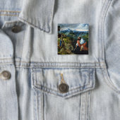 St. Christopher Vierkante Button 5,1 Cm (In situ)