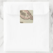 St Christophers Vierkante Sticker (Tas)
