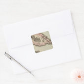 St Christophers Vierkante Sticker (Envelop)