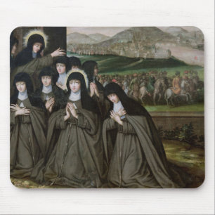 St. Claire met haar zuster, Agnes en Nuns Muismat