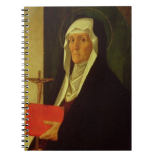 St. Clare, c.1485-90 (tempera op paneel) Notitieboek