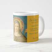 St. Clare d'Assise (SAU 027) XLarge Mug de café 2 (Devant droit)